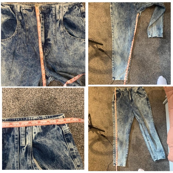 Vintage Retro | High Waisted | Acid Wash Jeans - Picture 4 of 6